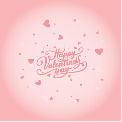 Fototapeta na wymiar Happy valentine's day flyer design