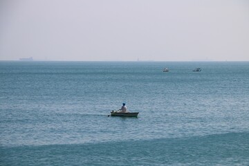 Obraz premium boat on the sea