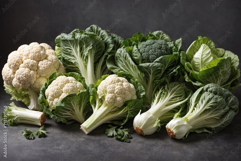 Wall mural cauliflower and cabbage - Wall murals