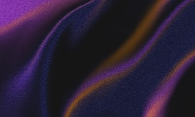 Grainy gradient. Abstract noisy gradient background. Purple silk texture. Blurred pattern with soft noise effect. Retro background with violet waves.