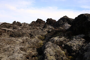 Leirhnjúkur is an active volcano located northeast of Lake Mývatn in the Krafla Volcanic System, Iceland