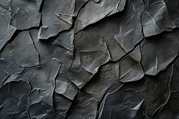Black white rock texture. Gray stone background with copy space for design.