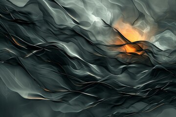 Obraz premium Black abstract satin curtain background 