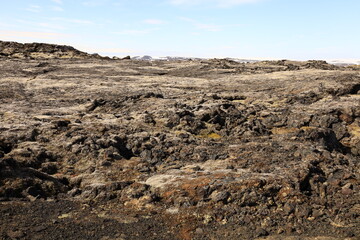 Leirhnjúkur is an active volcano located northeast of Lake Mývatn in the Krafla Volcanic System, Iceland