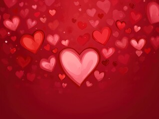 VALENTINE'S DAY BACKGROUND, BLANK PAPER, HEARTS, CLEAN BOX BACKGROUND, HEART BALLOONS