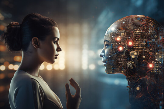Nahtlose Dialoge: K&uuml;nstliche Intelligenz schafft m&uuml;helose Kommunikation zwischen Menschen verschiedener Sprachen mit einem AI-Gesicht als digitaler Vermittler