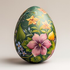 beautifully hand painted easter egg