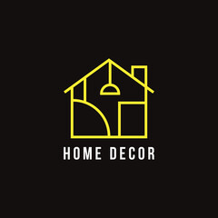 Home d&eacute;cor logo, real estate home decoration logo