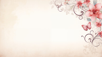 Floral background with space for text or image.