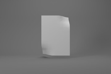 blank floating white paper. copyspace background. suitable for mockup
