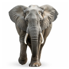 elephant on a white background