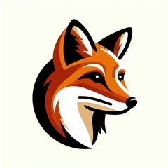 Obraz premium Fox head mascot , fox icon set. Vector illustration.