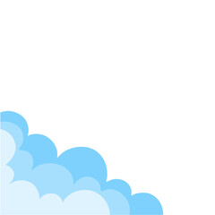 Cloud corner border 