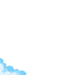 Cloud corner border 