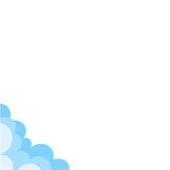 Cloud corner border 