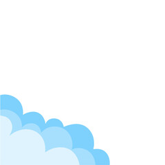 Cloud corner border 