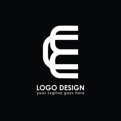 CE CE Logo Design, Creative Minimal Letter CE CE Monogram