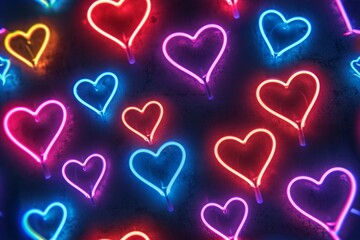 Heart light shape sparkle at night background.
