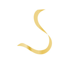 Decorative Gold ribbons