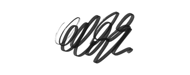 black marker scribbles, set of Isolated hand drawn doodle elements in png for highlighting text and images, for create a retro vintage style 