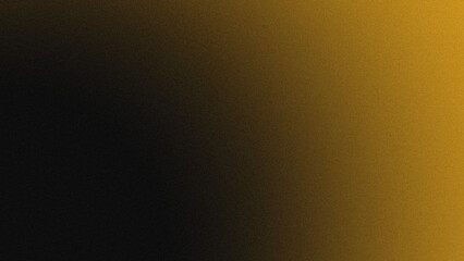 Black to Yellow Grainy Gradient Background, noise texture, blurred gradient background. abstract gradient background. Backdrop for header, banner and webpage.