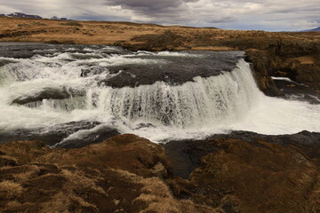 Reykjafoss waterfall is one of the hidden treasures of Skagafjörőur located in the north of Iceland