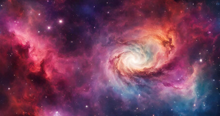 spiral galaxy in space. 