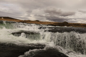 Reykjafoss waterfall is one of the hidden treasures of Skagafjörőur located in the north of Iceland