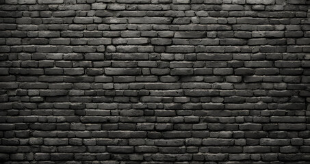 Black brick wall background uhd 8k, Black stone wall texture background close up of black stone wall, Black brick wall dark texture background with copy space for text.