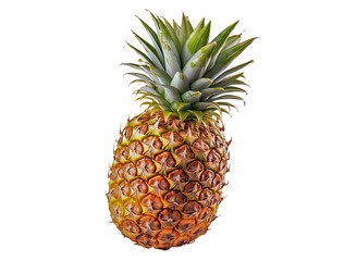 Fototapeta premium Tropische Frucht, Ananas, freigestellt vor transparentem Hintergrund, Generative AI