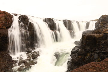 Koluglj&uacute;fur is a very pretty canyon located in the north of Iceland and known for its Kolufossar falls that flow to the bottom of the gorge