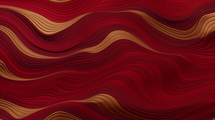 Flux et motifs en mouvement, couleurs rouge et orange. Vague, ondulation, ornement. Fond pour conception et création graphique.