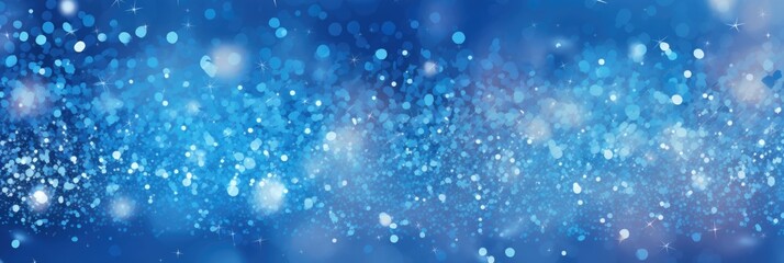Small snowflakes on a blue background