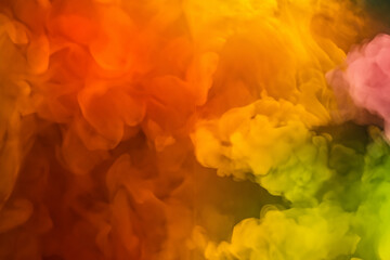 Abstract colorful, multicolored smoke spreading, bright background for advertising or design,...