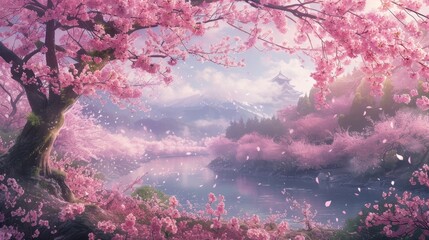Sakura Symphony: A Blossoming Tale in Japan's Springtime