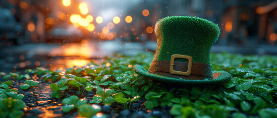 Leprechaun's Legacy: A St. Patrick's Day Tribute. AI Generative. - obrazy, fototapety, plakaty