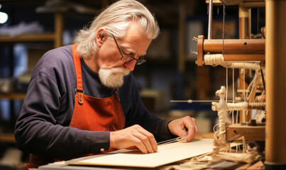 Crafting Pages: Portrait of a Diligent Bookbinder.