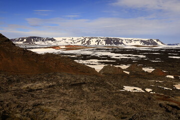 Viewpoint in the Krafla Volcanic System, Iceland