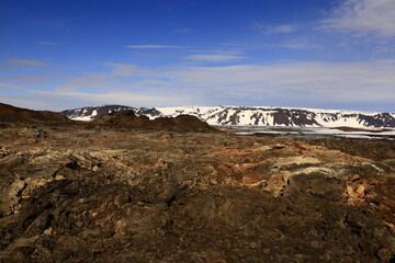 Viewpoint in the Krafla Volcanic System, Iceland