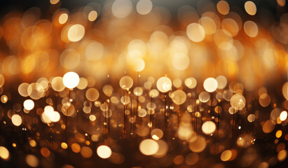 Wallpaper with a blurred background in a golden color palette, generative AI