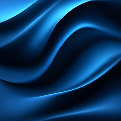 Dark Blue Waves Gradient Abstract Background Illustration