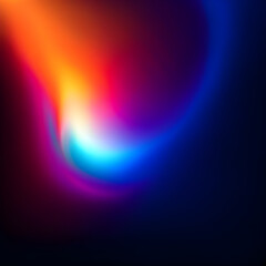 Dark Orange Blue Gradient Abstract Background Illustration