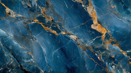 Close Up of Blue Marble Surface, Detailed View of Smooth, Textured Pattern