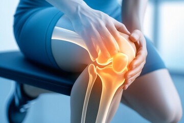 Knee Joint Pain Injury Leg Tendon, Muscle Problem Pain Syndrome, Muscle Pain, Man After Sport Or Gym, Joggers Knee
