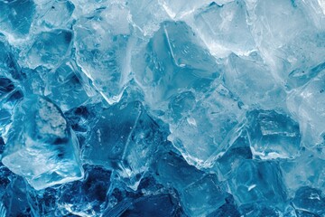 A close-up view of a bunch of ice cubes. Perfect for adding a refreshing touch to any beverage or capturing the essence of a cool summer drink. - Powered by Adobe