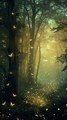 Forest Alive With Fireflies, Mesmerizing