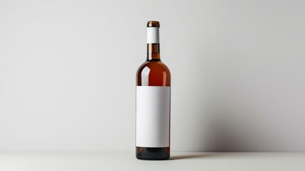 Bottle of Wine on Table, Simple and Elegant Drink for Any Occasion