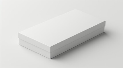 White Box on Surface, Minimalist, Clean, and Simple
