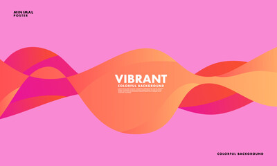 Dynamic colorful vibrant wave colorful background