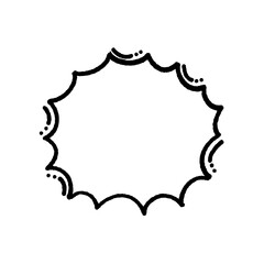 svg conversation box complete doodle element set